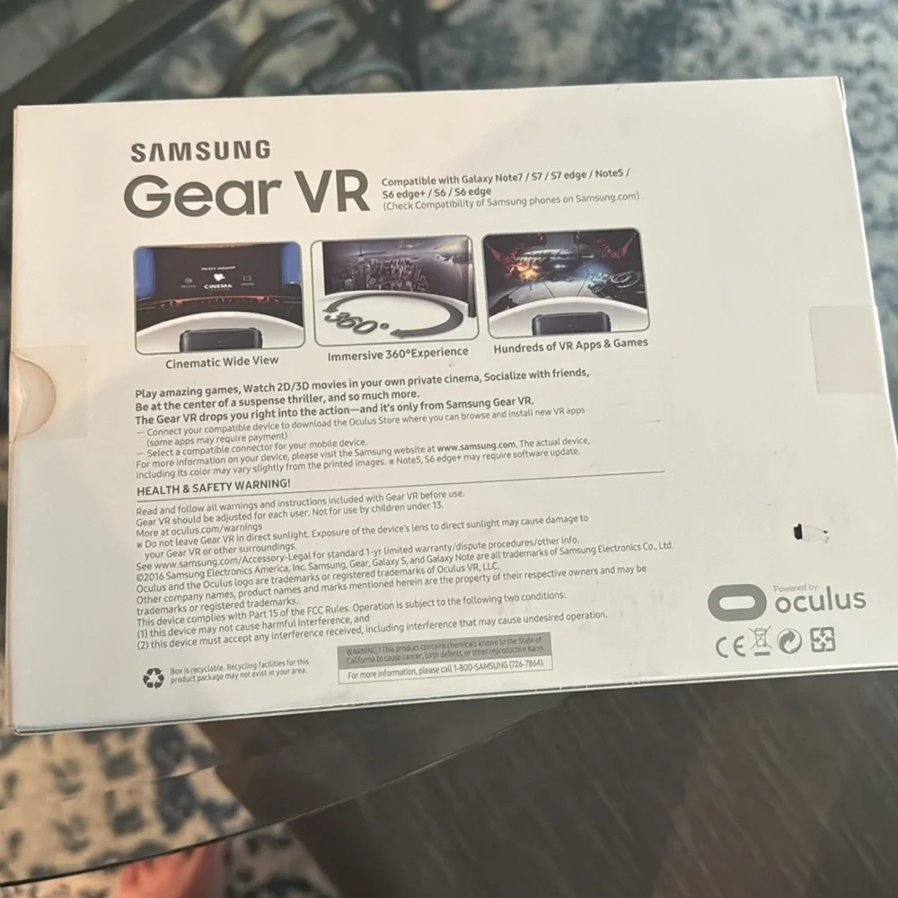 Brand new in box. Samsung VR gear.